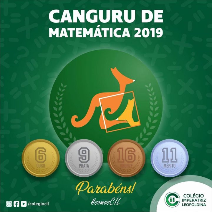 Canguru de Matemático 2019 - Medalhas