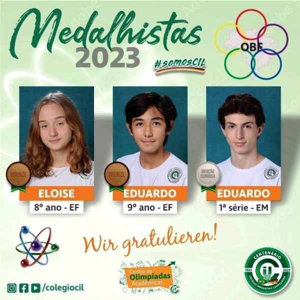 OBF - Medalhistas 2023 Capa 700x700